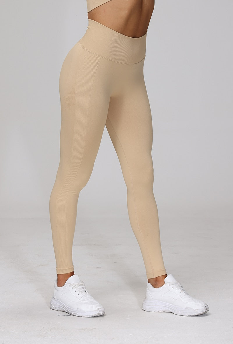 Seamless High Waist Yoga Scrunch Pants