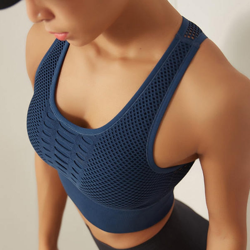 Yoga Vest Backless Sports Bra