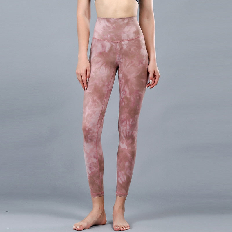 Lu-u Tie Dyed Yoga Pants