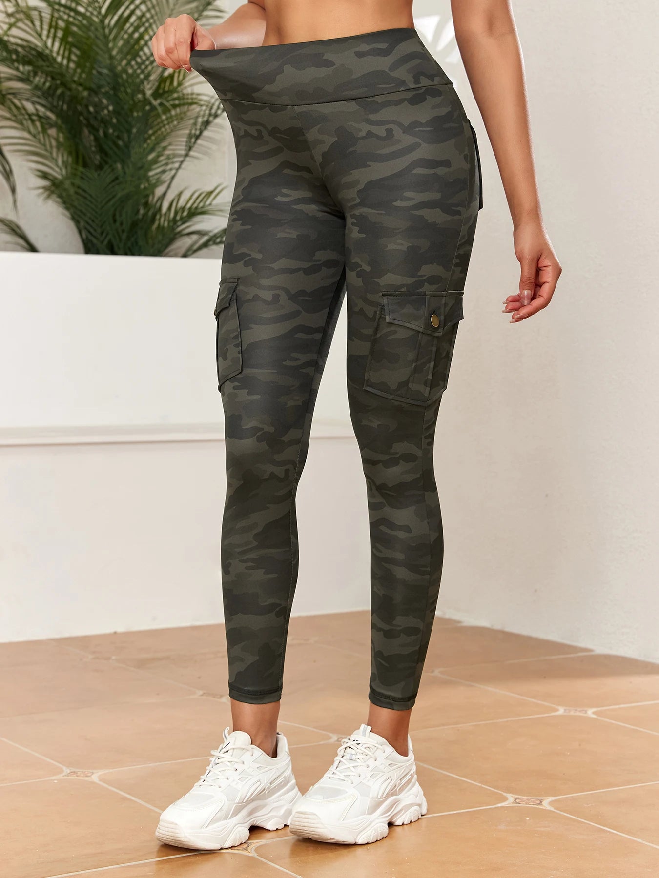 Pockets Camouflage Leggings