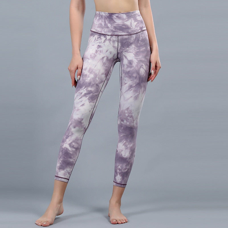 Lu-u Tie Dyed Yoga Pants