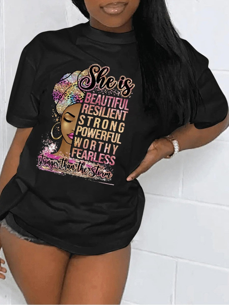 LW Figure She is Print T-shirt