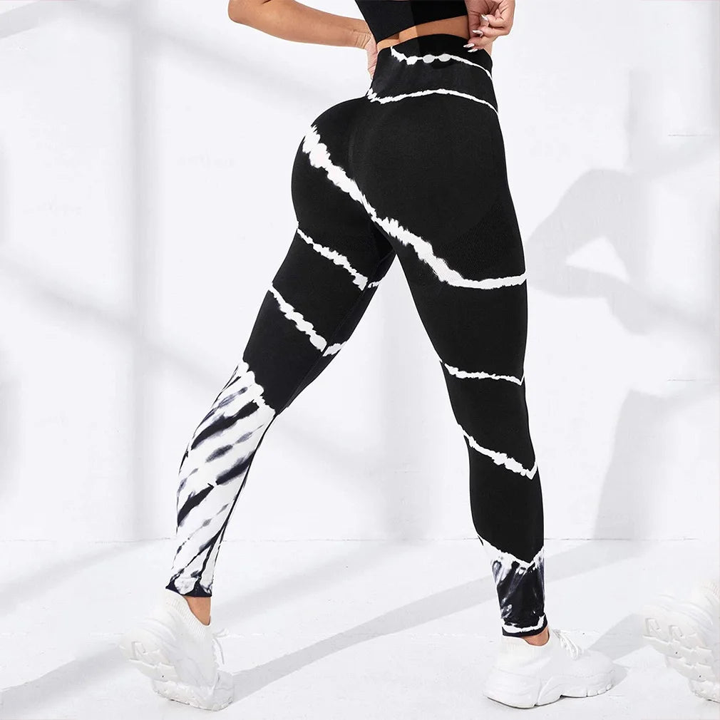 New 3D Print Tie Dye Sports Leggings