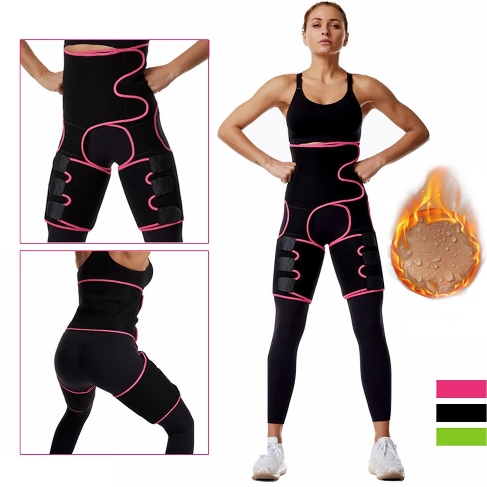 Sweat Waist Trainer and  Thigh Trimmer