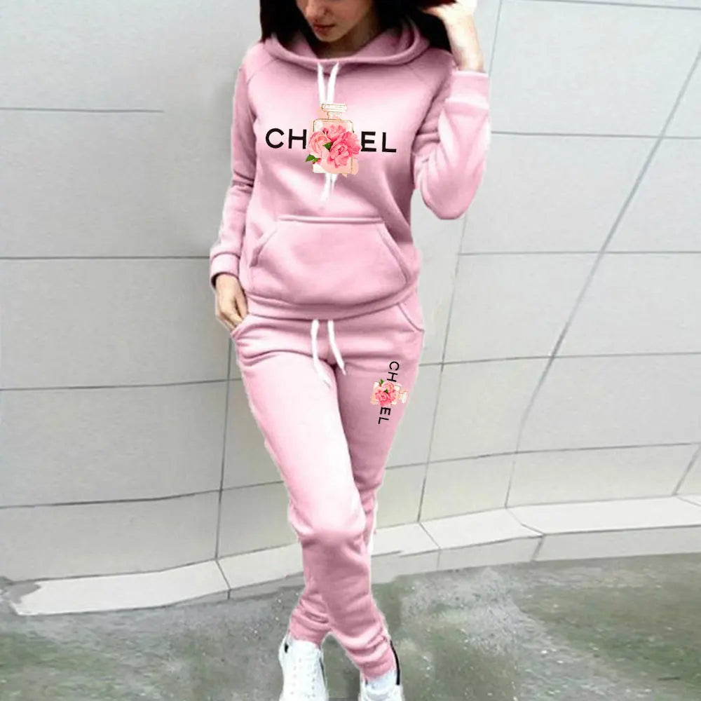 New Autumn Winter Cotton Women Tracksuit