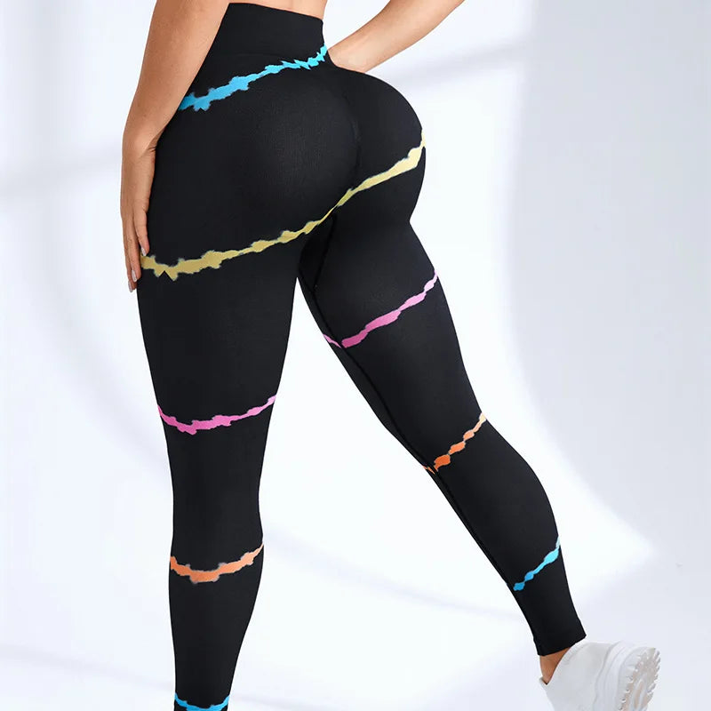 New 3D Print Tie Dye Sports Leggings