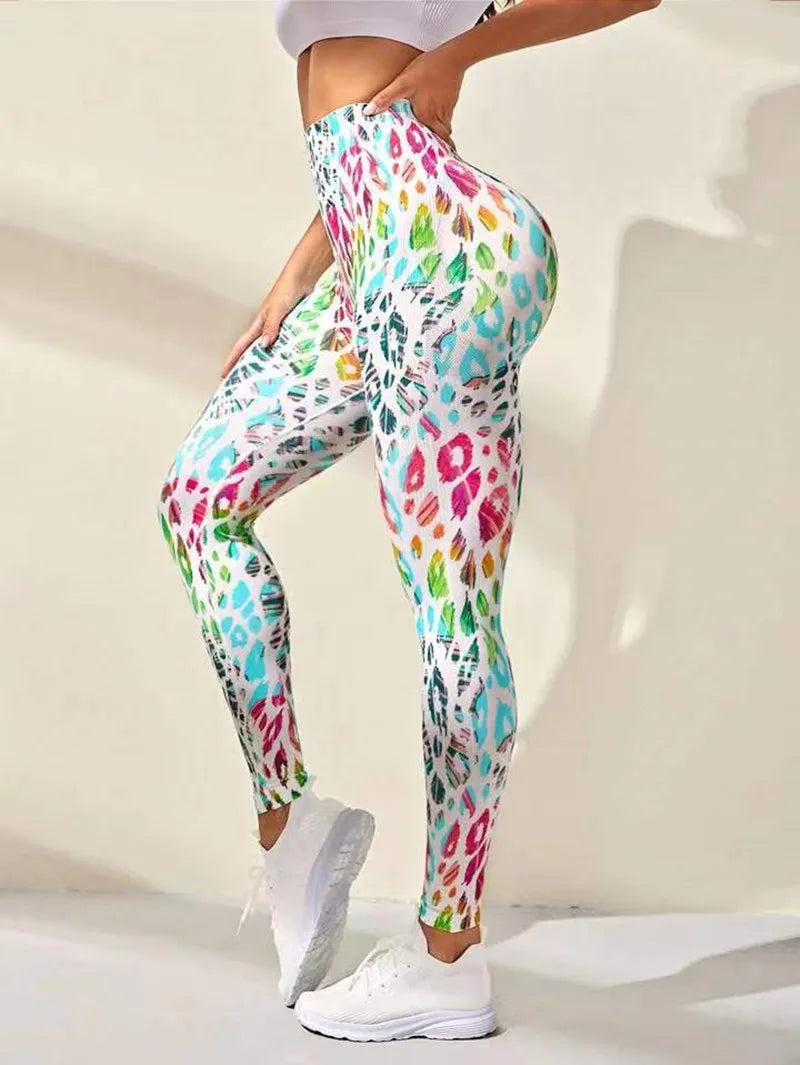 New 3D Print Tie Dye Sports Leggings