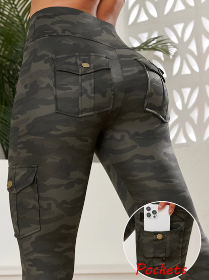 Pockets Camouflage Leggings