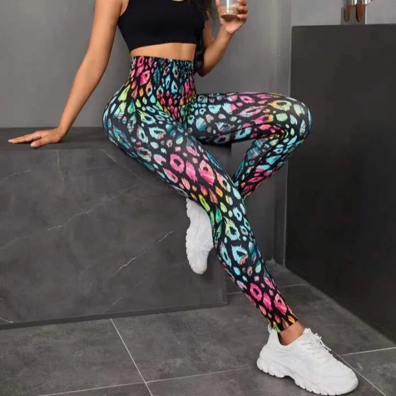 New 3D Print Tie Dye Sports Leggings