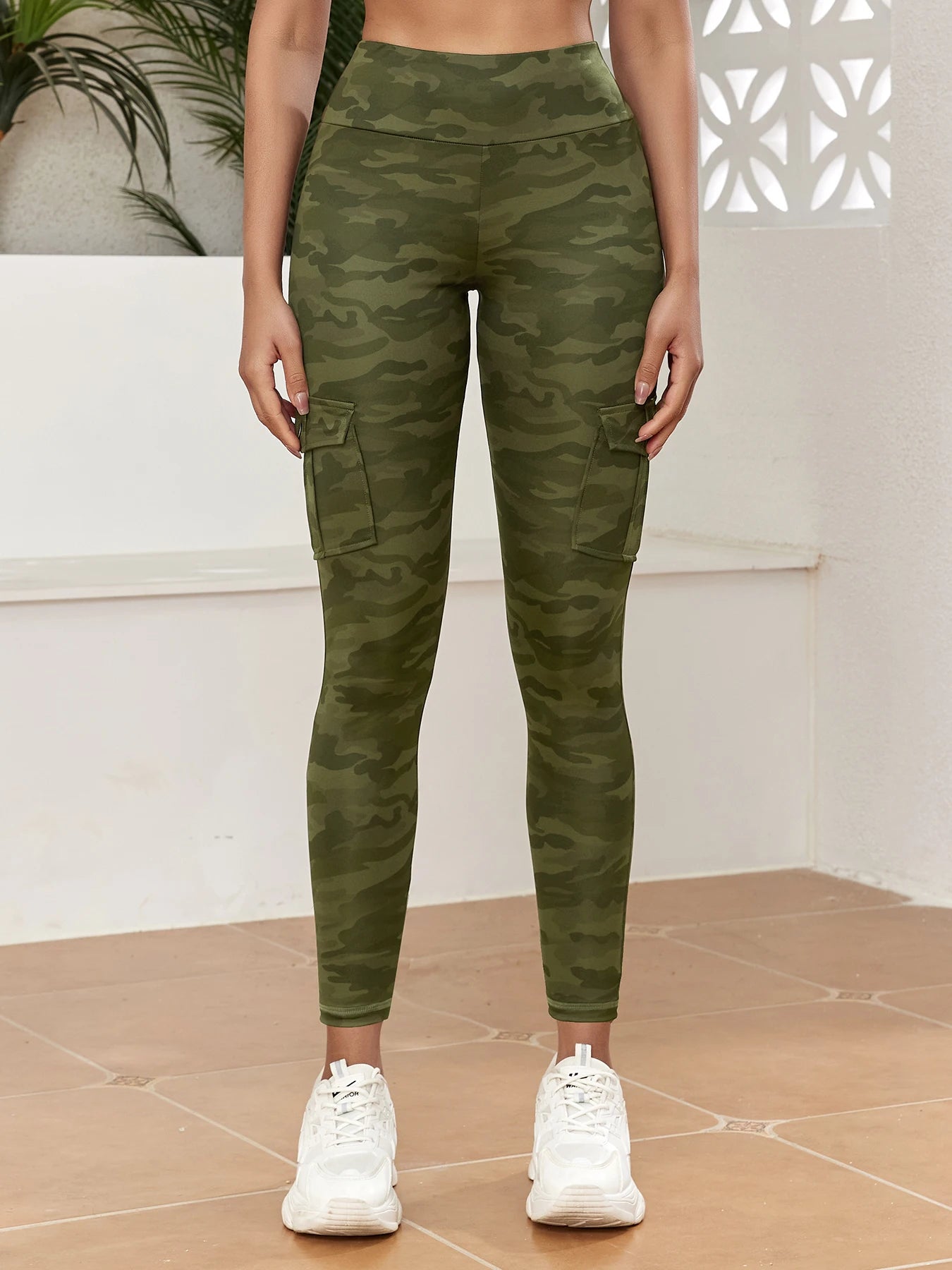 Pockets Camouflage Leggings