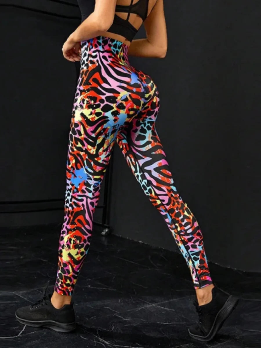 New 3D Print Tie Dye Sports Leggings