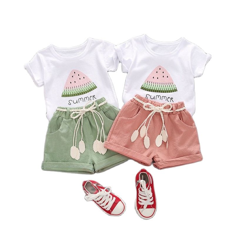 BibiCola summer girls clothing  2pcs set