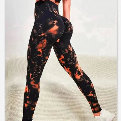 New 3D Print Tie Dye Sports Leggings