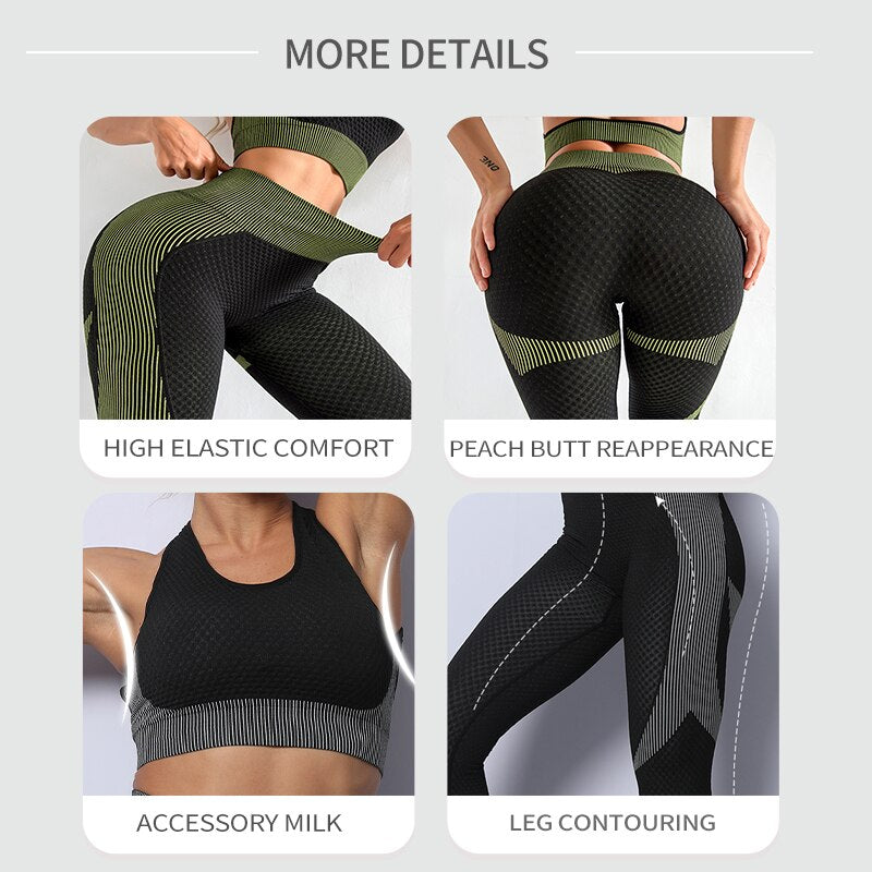 CZGUKE Women 3pcs Seamless Workout Fit