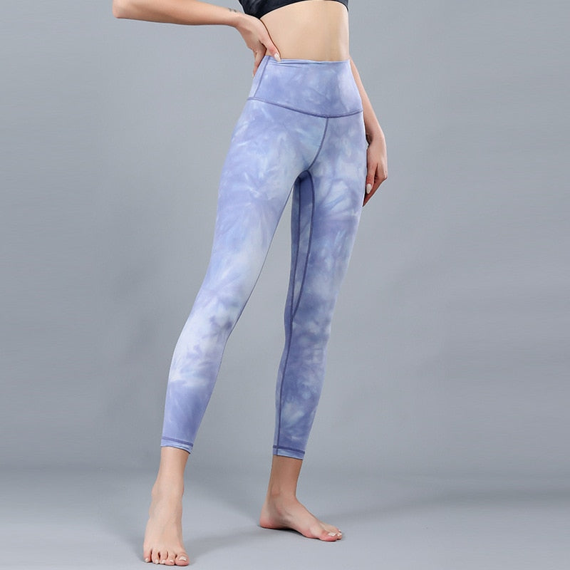 Lu-u Tie Dyed Yoga Pants