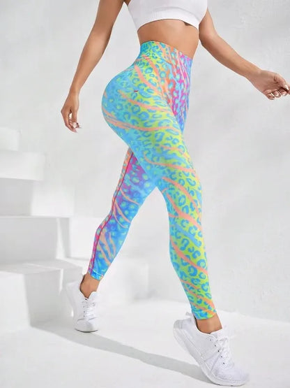 New 3D Print Tie Dye Sports Leggings