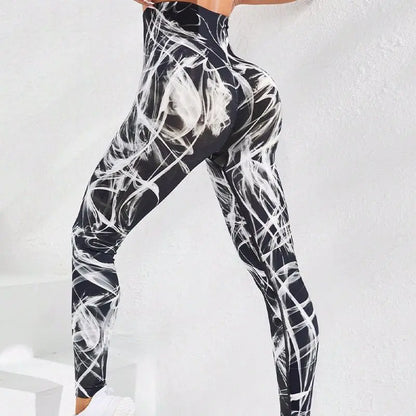 New 3D Print Tie Dye Sports Leggings