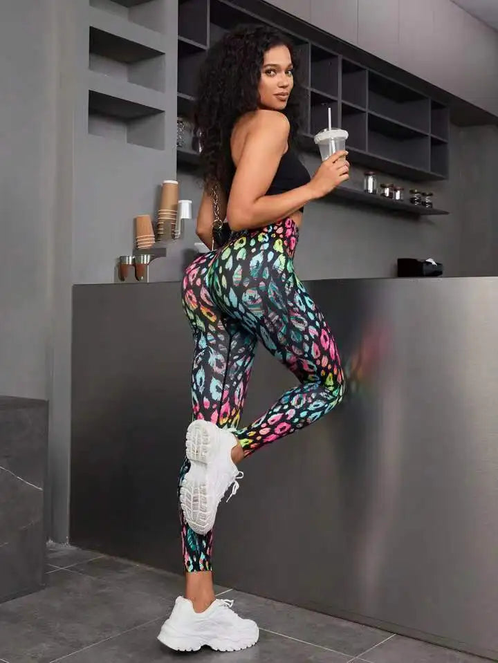 New 3D Print Tie Dye Sports Leggings