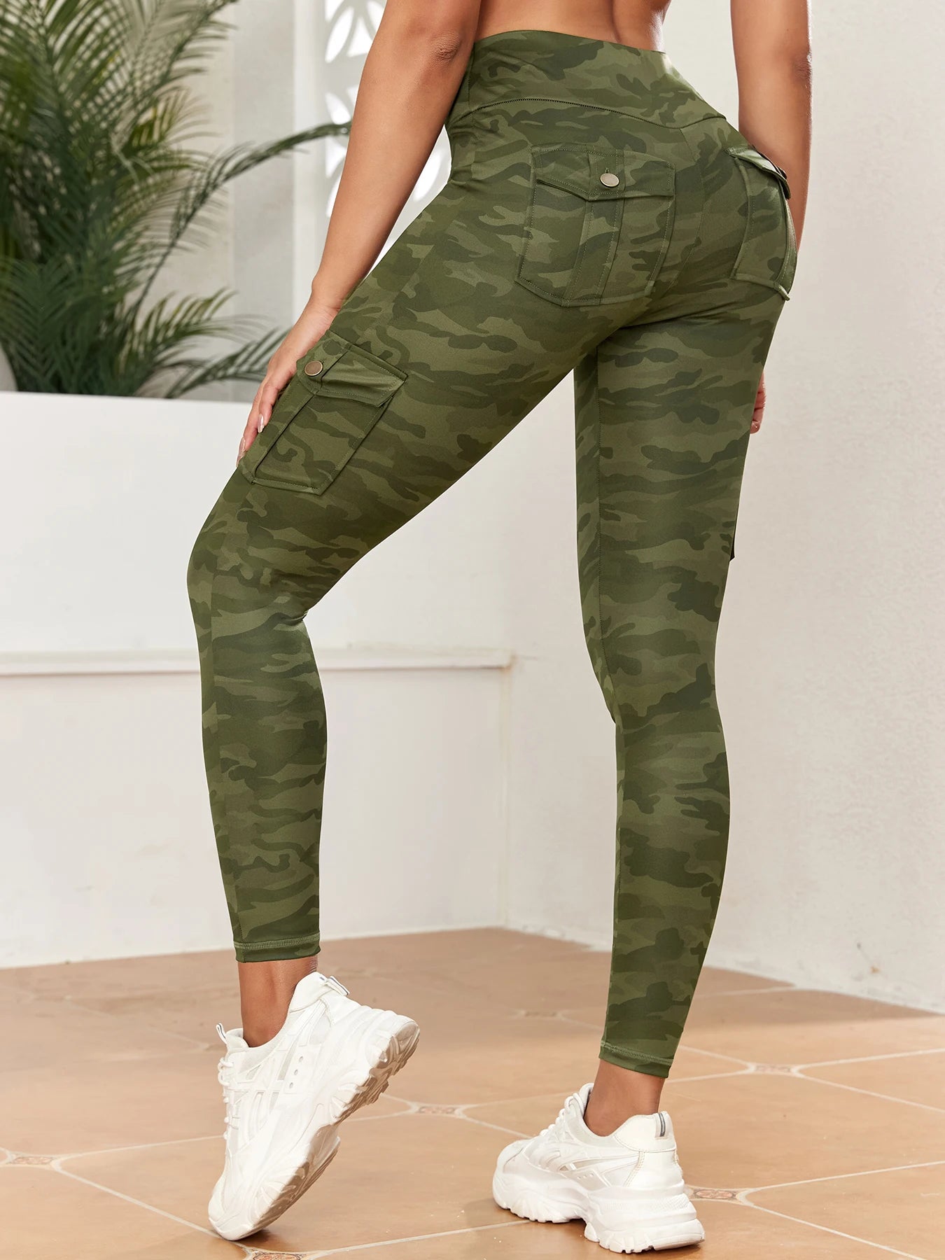 Pockets Camouflage Leggings