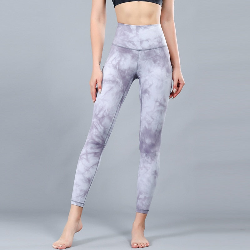 Lu-u Tie Dyed Yoga Pants