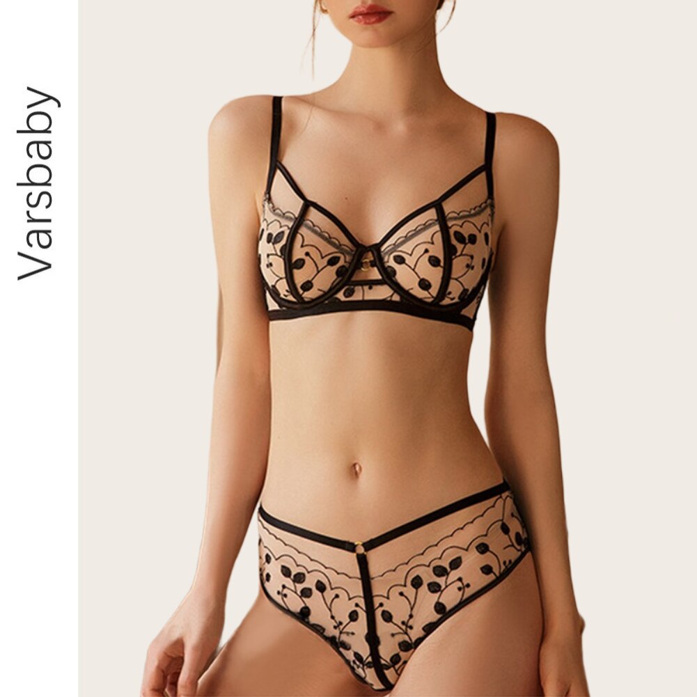 Leopard Print Lace Underwear Set