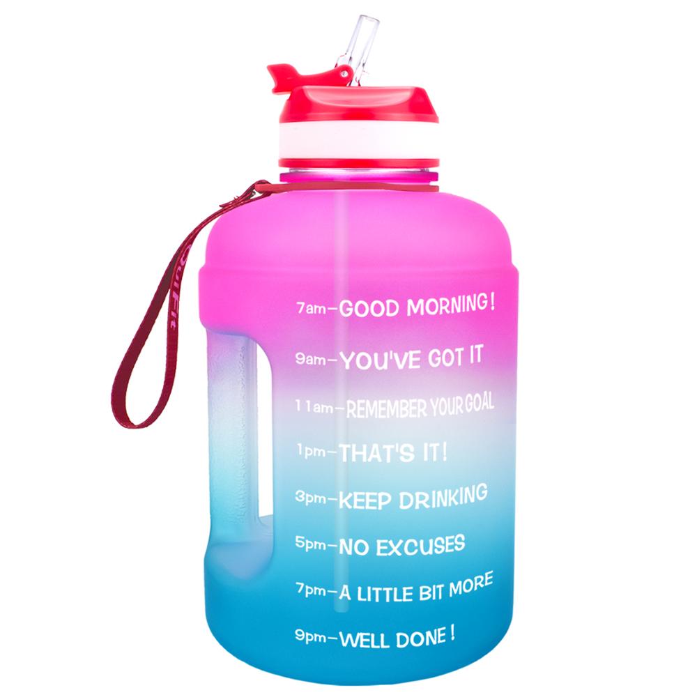 QuiFit 3.78L (128oz) Water Bottle with Straw