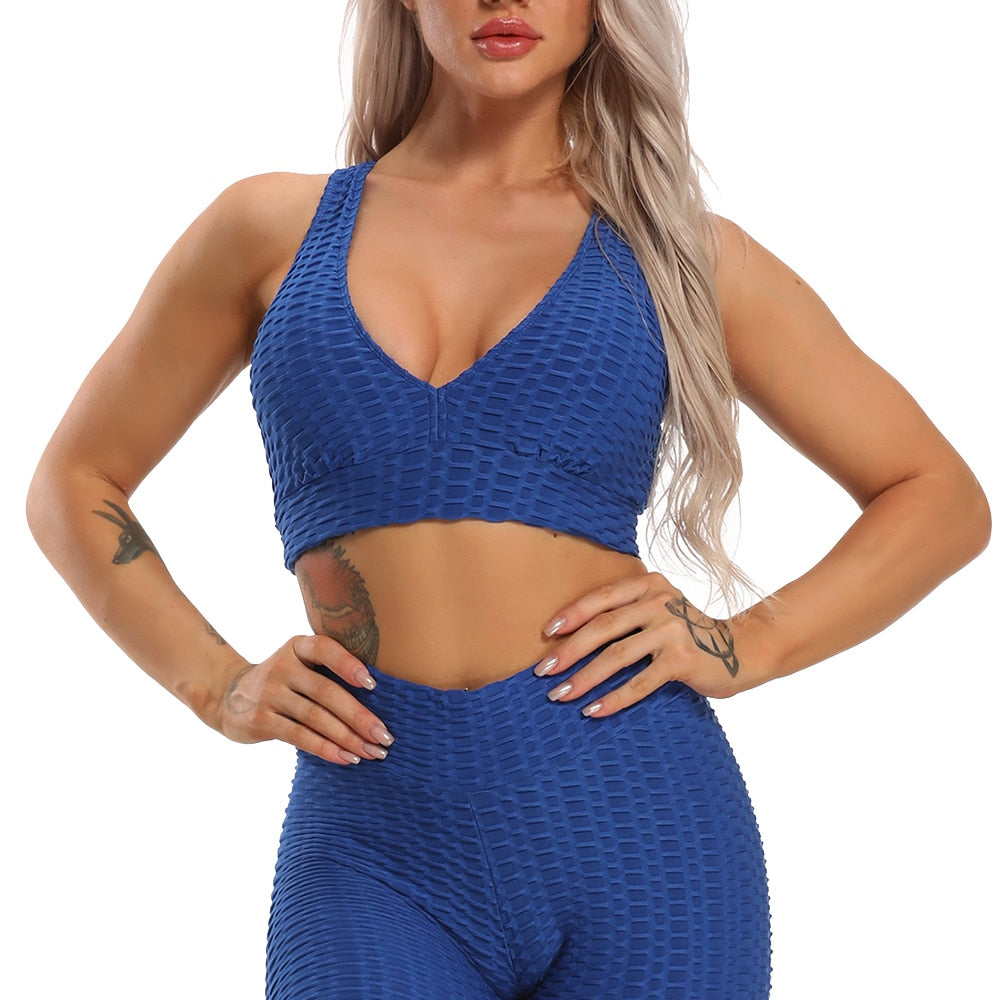 Women's sexy activewear. 2 piece Dry Fit, anti-shrinkage, anti-wrinkle, breathable, and comfortable fit Sports Bra and legging. - twobusybodies