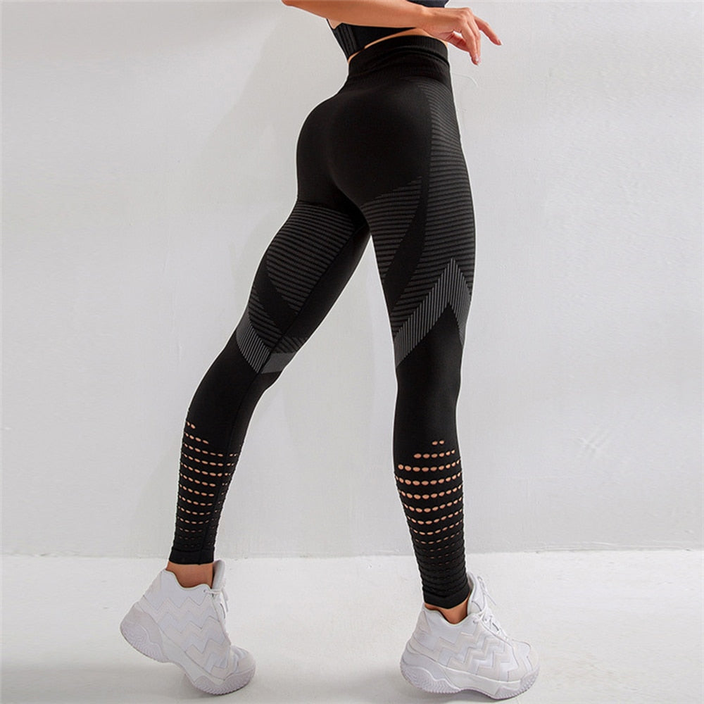 Hollow Seamless Butt-Lifting Leggings