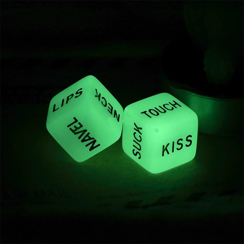 20pcs Glow in Dark Love Dice