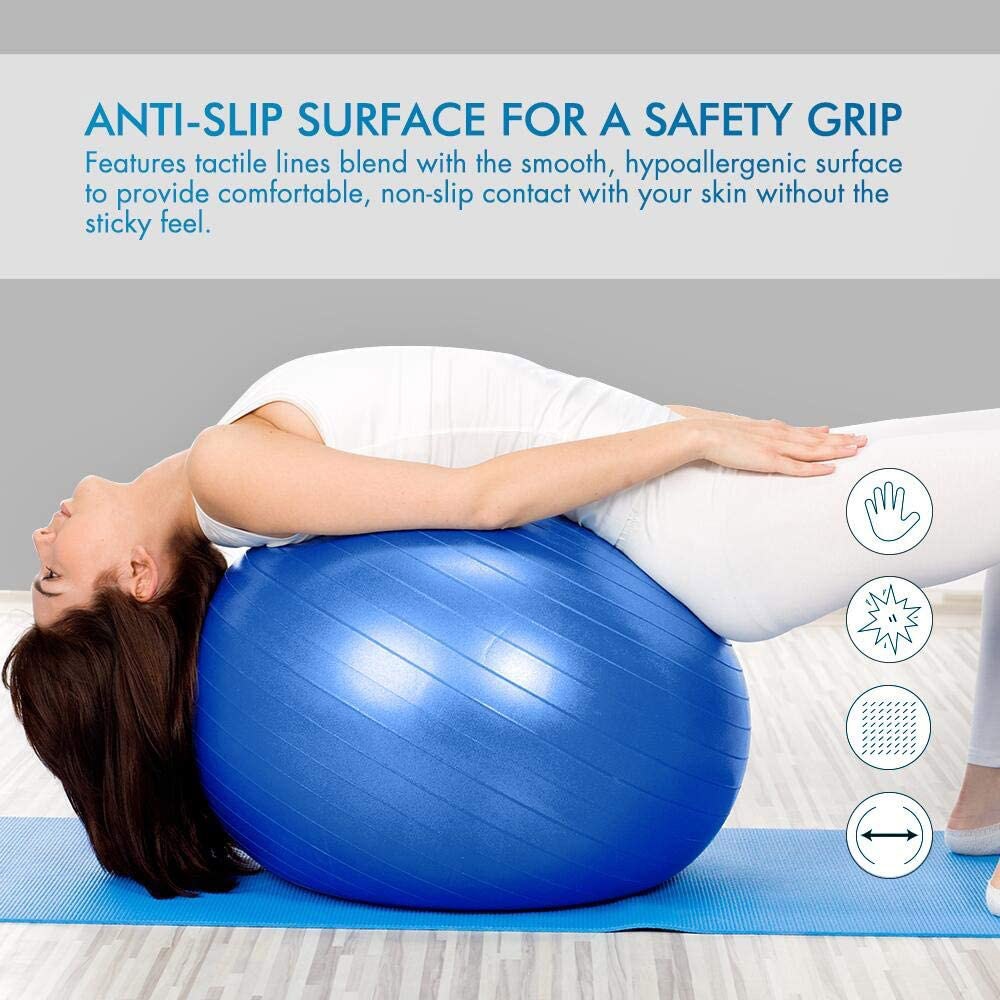 Yoga balance Balls. Used for stretching, a chair of some kind, relaxation, and support for pregnancy. - twobusybodies