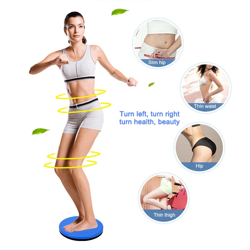 Waist Slimming fitness Disc Balance Board. Sports Magnetic Massage Plate. Wobble Waist Twisting Disc; good for a home gym. - twobusybodies