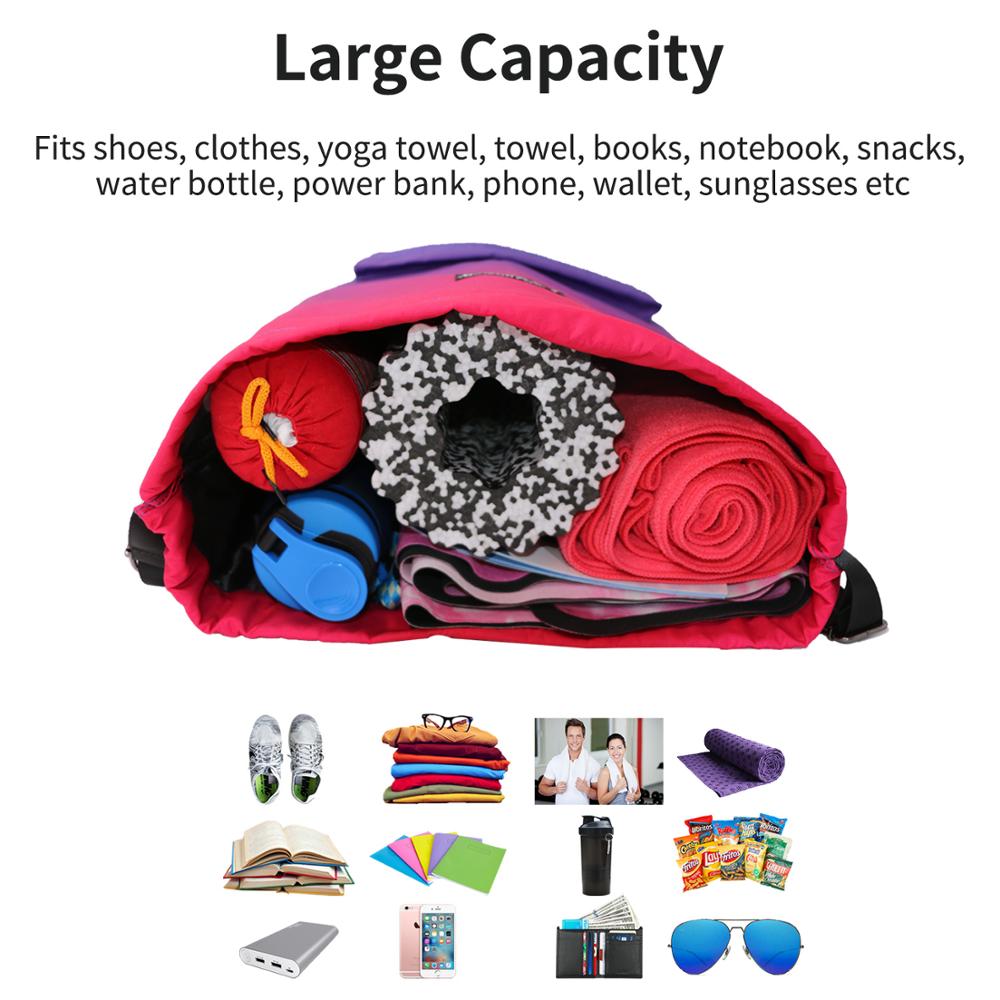 Summer Waterproof Sports Travel Bag with Drawstring closure. Softback Outdoor Backpack for Training, Swimming, and Fitness. - twobusybodies