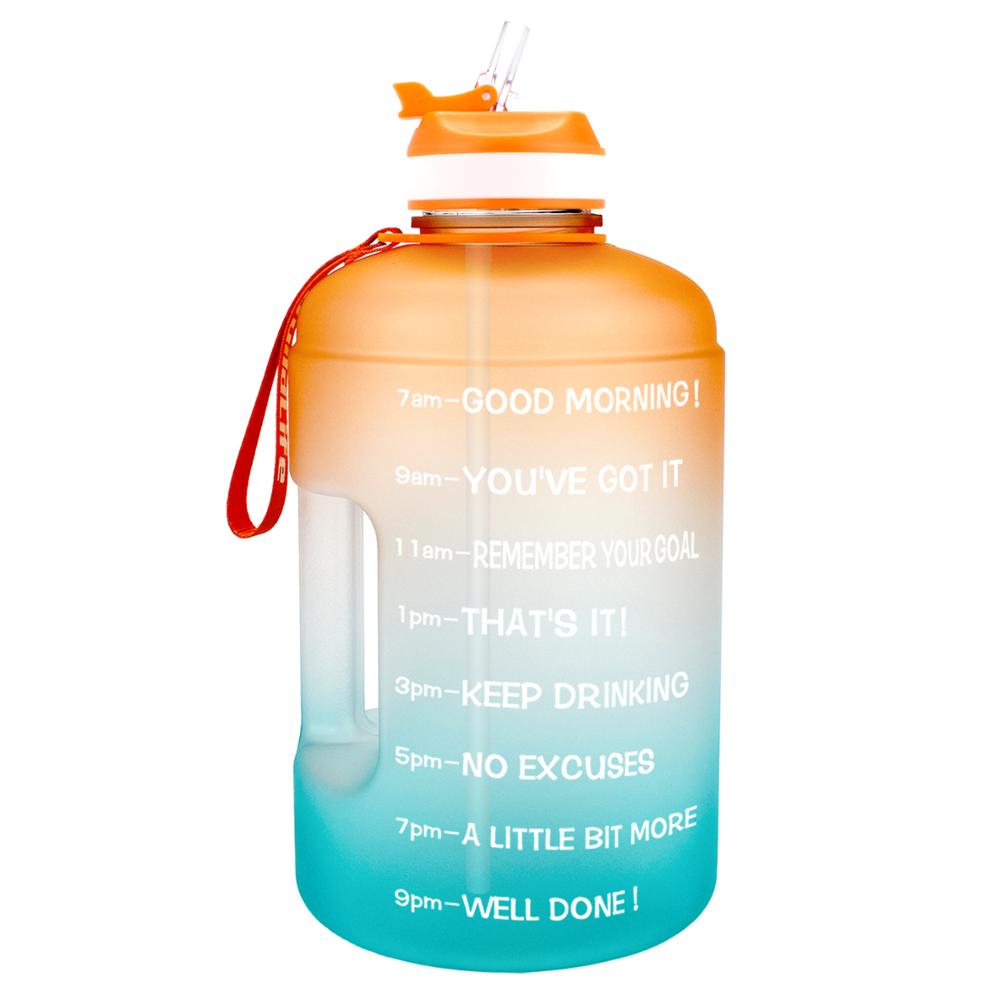 QuiFit 3.78L (128oz) Water Bottle with Straw