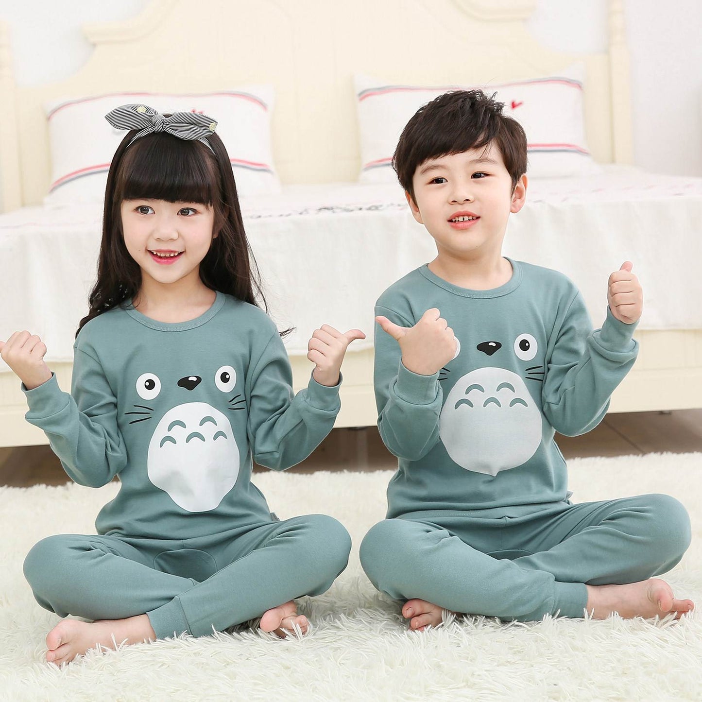 Boys/Girls Totoro Cotton Pajamas set