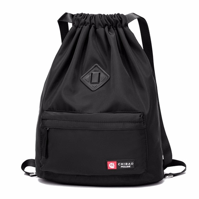 Summer Waterproof Sports Travel Bag with Drawstring closure. Softback Outdoor Backpack for Training, Swimming, and Fitness. - twobusybodies