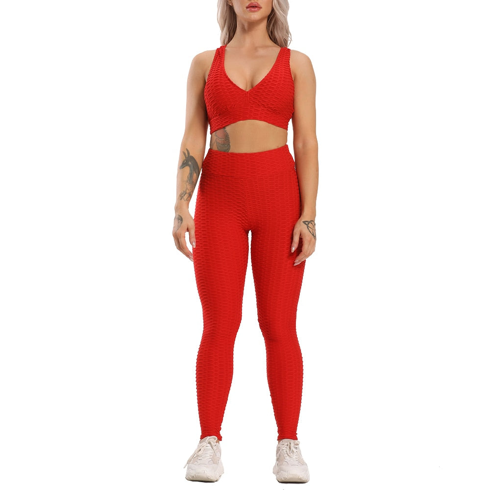 Women's sexy activewear. 2 piece Dry Fit, anti-shrinkage, anti-wrinkle, breathable, and comfortable fit Sports Bra and legging. - twobusybodies