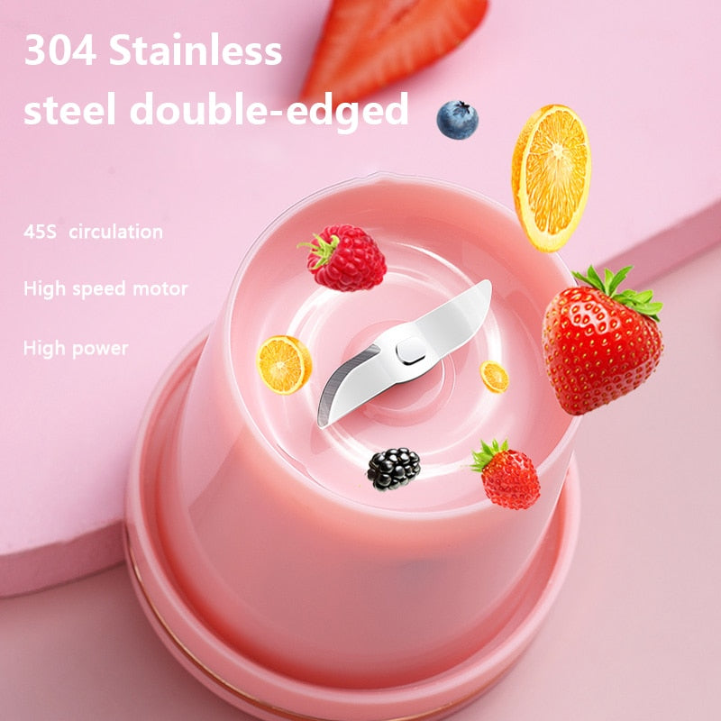 USB Chargeable Portable Blender.  Juicer, Smoothie Blender, and Mini Food Processor. Great for a quick blended fruit juice and multifunctional. - twobusybodies