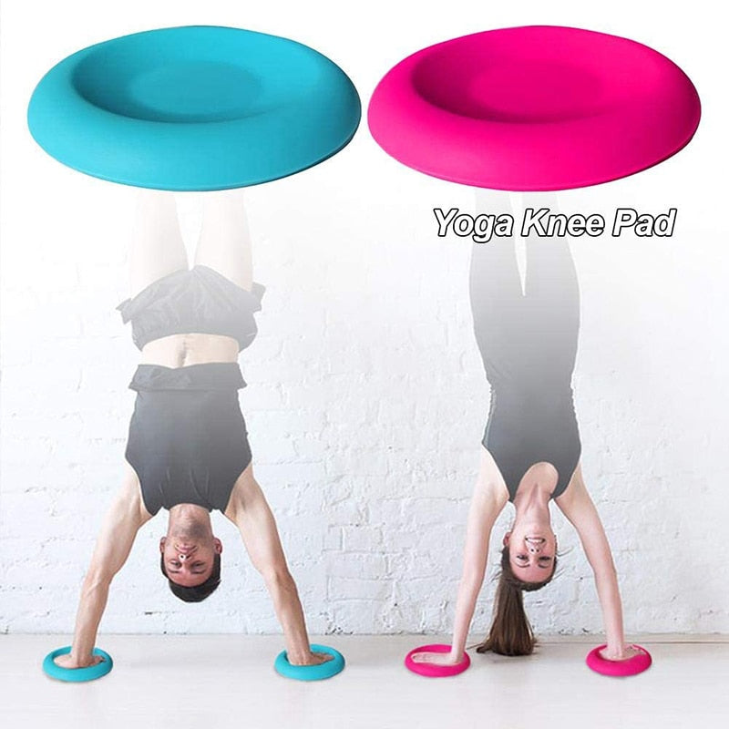 2pcs Yoga Silicone Kneeling Pads. Flat Support, Abdominal, Elbow Anti-slip Knee support. Save your knees from damage. - twobusybodies