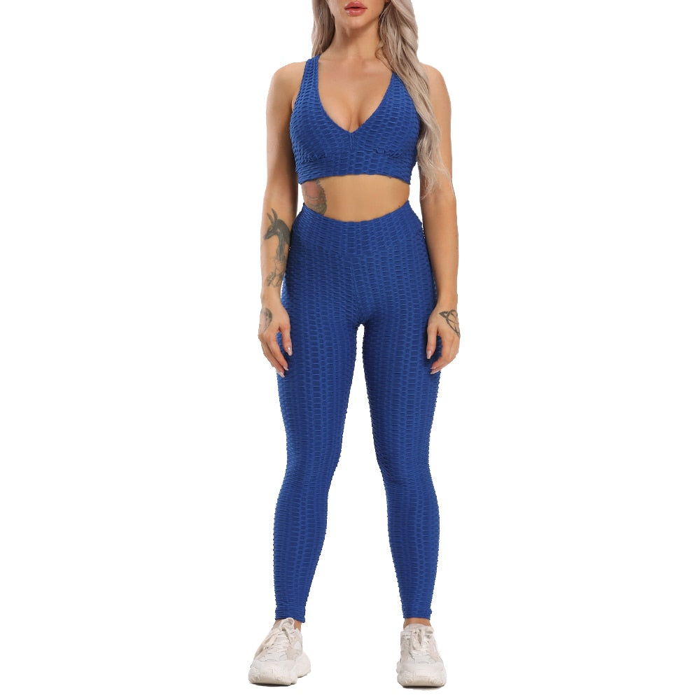 Women's sexy activewear. 2 piece Dry Fit, anti-shrinkage, anti-wrinkle, breathable, and comfortable fit Sports Bra and legging. - twobusybodies