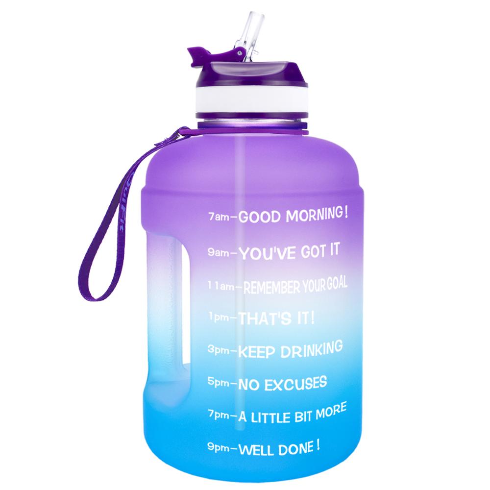 QuiFit 3.78L (128oz) Water Bottle with Straw