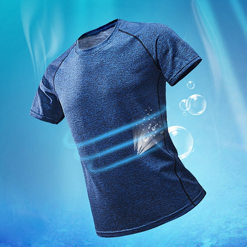 Breathable Bodybuilding Training T-Shirts. Running, jogging, gym Tight Compression  Activewear. Breathable and you stay throughout the workout. - twobusybodies