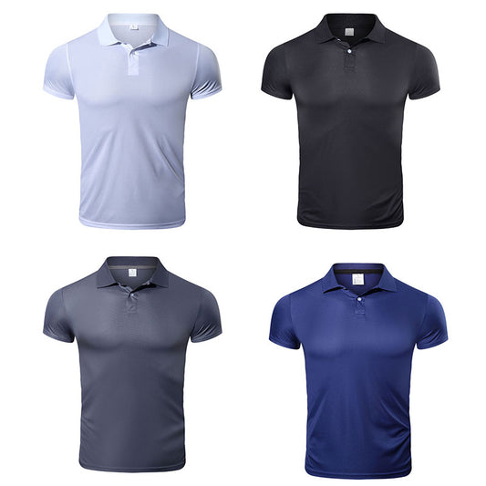 Polo t-shirt. Quick Dry Short Sleeve Sport Shirt. Trainer activewear For men With Collar. Can be worn as casually as well. - twobusybodies