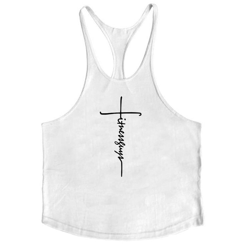 Mens Bodybuilding Hooded tank top. Cotton Sleeveless T-Shirt sportswear. - twobusybodies