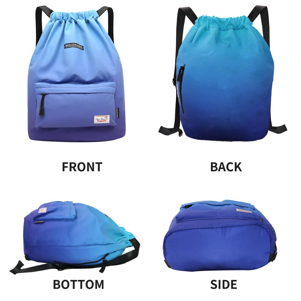 Summer Waterproof Sports Travel Bag with Drawstring closure. Softback Outdoor Backpack for Training, Swimming, and Fitness. - twobusybodies