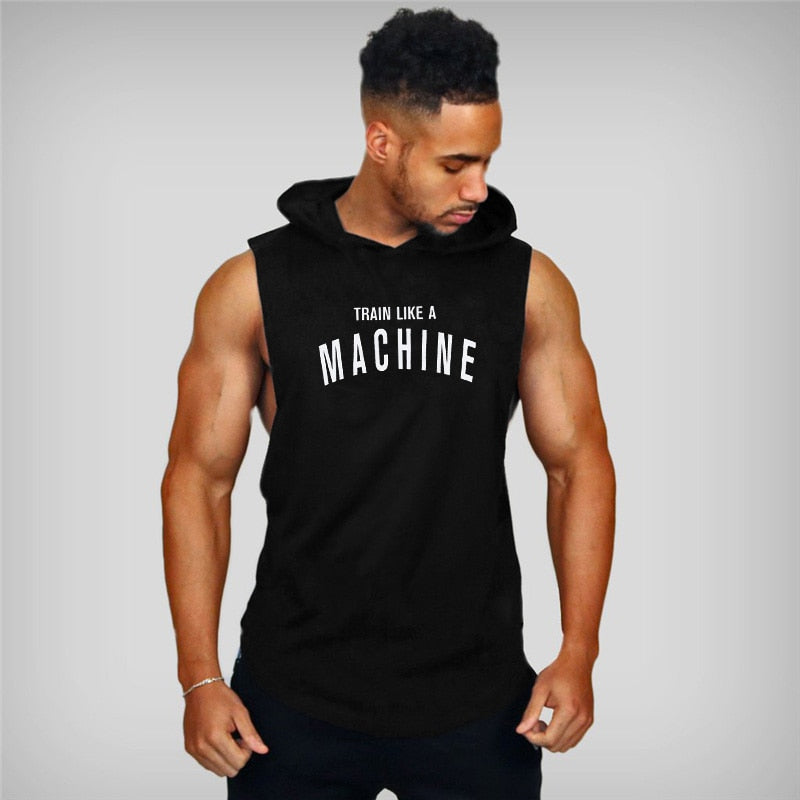 Muscle guys athletic wear. Weightlifting, Bodybuilding, sleeveless Hoodies.
Cotton Fitness Tank Top. - twobusybodies