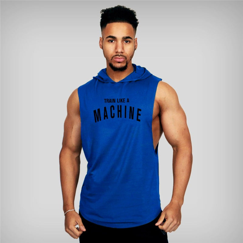 Muscle guys athletic wear. Weightlifting, Bodybuilding, sleeveless Hoodies.
Cotton Fitness Tank Top. - twobusybodies