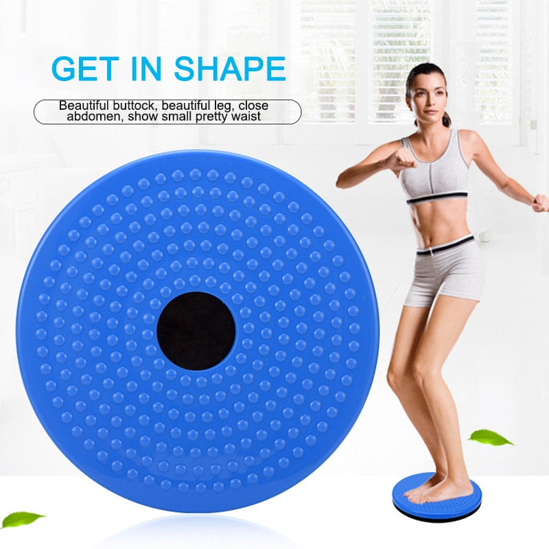 Waist Slimming fitness Disc Balance Board. Sports Magnetic Massage Plate. Wobble Waist Twisting Disc; good for a home gym. - twobusybodies