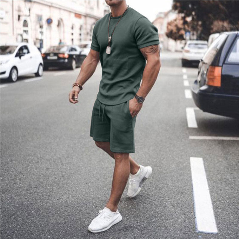 Men Casual Summer Shorts Set