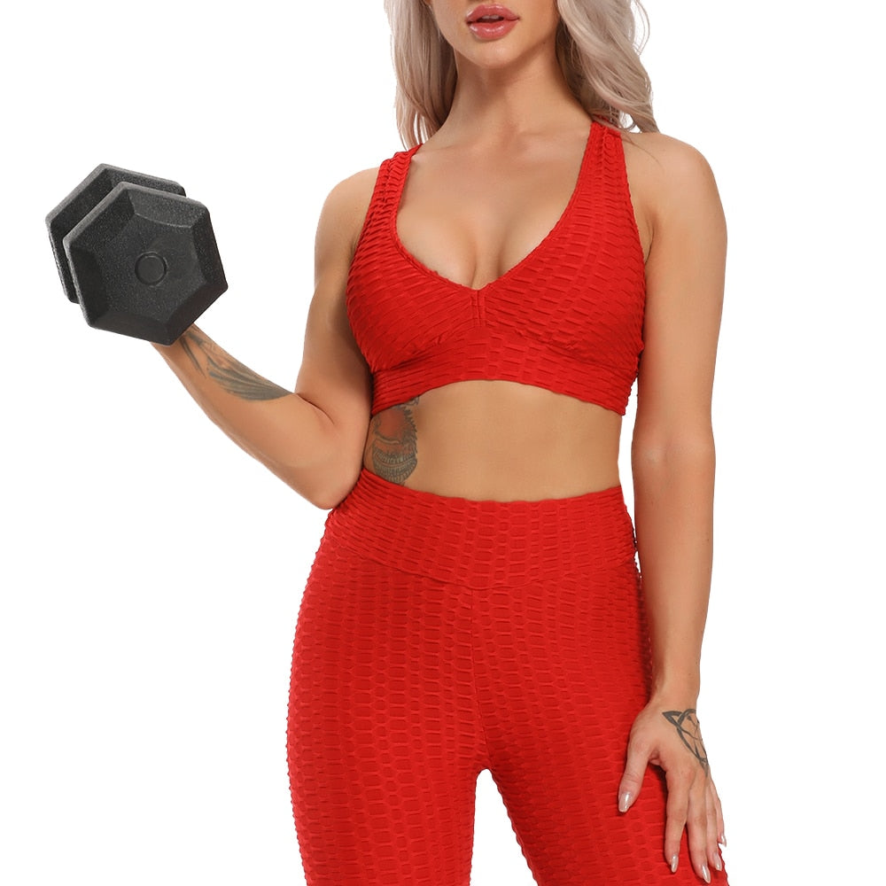 Women's sexy activewear. 2 piece Dry Fit, anti-shrinkage, anti-wrinkle, breathable, and comfortable fit Sports Bra and legging. - twobusybodies