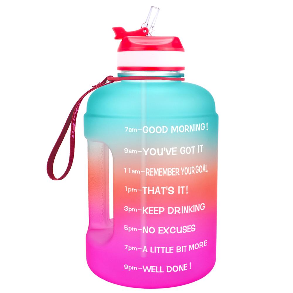 QuiFit 3.78L (128oz) Water Bottle with Straw